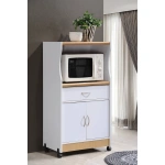 Sandi Microwave Kitchen Cart - White