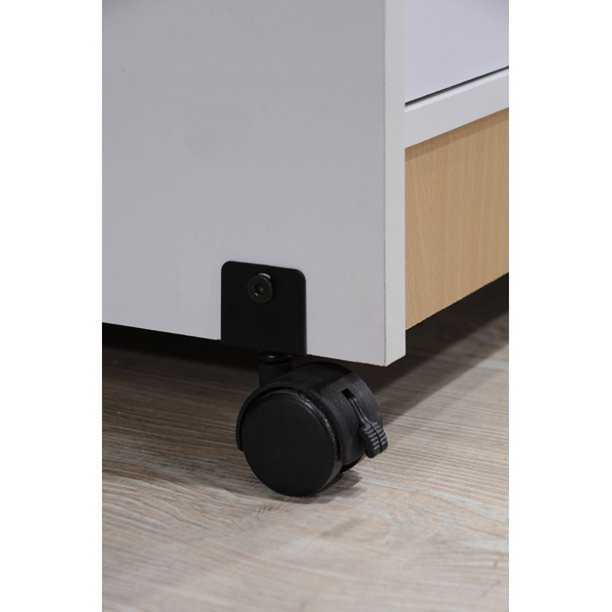 Sandi Microwave Kitchen Cart - White - Image 3