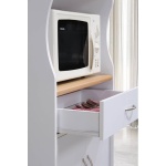 Sandi Microwave Kitchen Cart - White - Image 4
