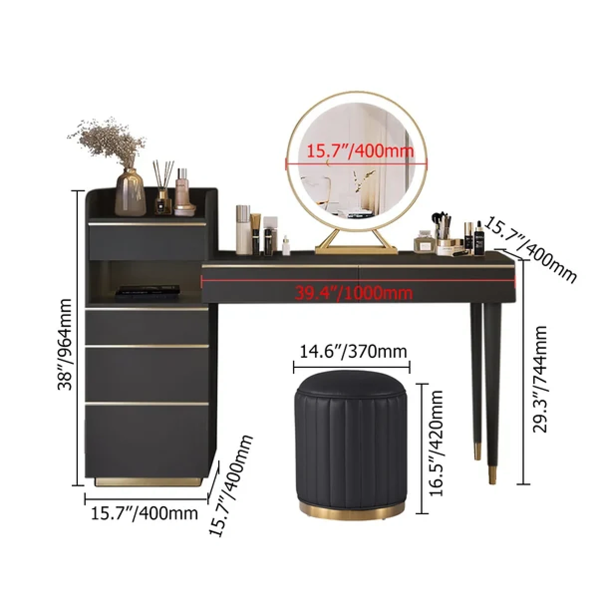 Jamar Dresser with Mirror - Image 8