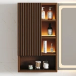 Julia lighted bathroom mirror with moving back storage - Image 3