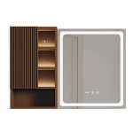 Julia lighted bathroom mirror with moving back storage - Image 7