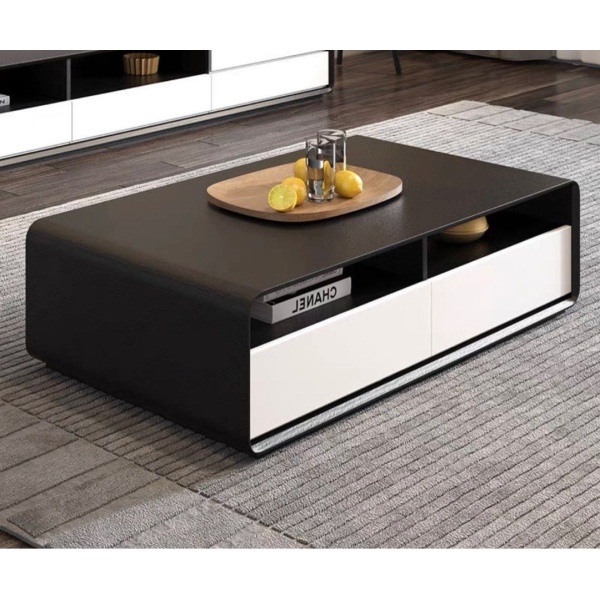 Helenville Modern Wood Coffee Table - 4 drawers