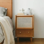 Avvelo Rattan Nightstand - 2 drawers