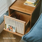 Avvelo Rattan Nightstand - 2 drawers - Image 4