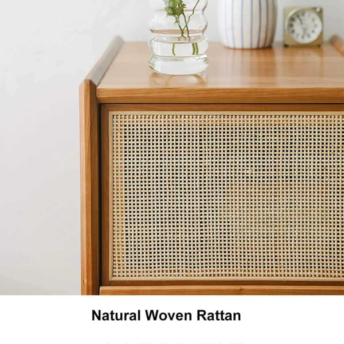 Avvelo Rattan Nightstand - 2 drawers - Image 5