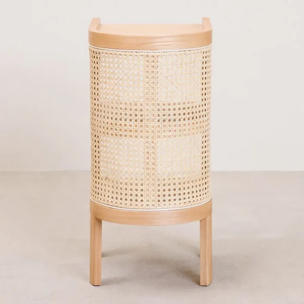 Klay Rattan Nightstand with natural wood - Image 5