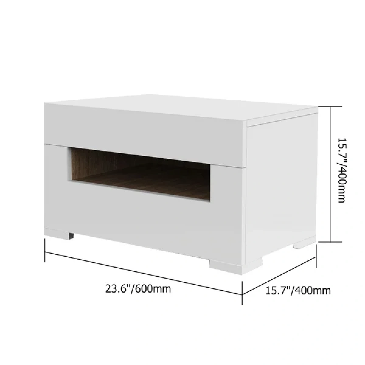 Legeto modern nightstand - one drawer - Image 6