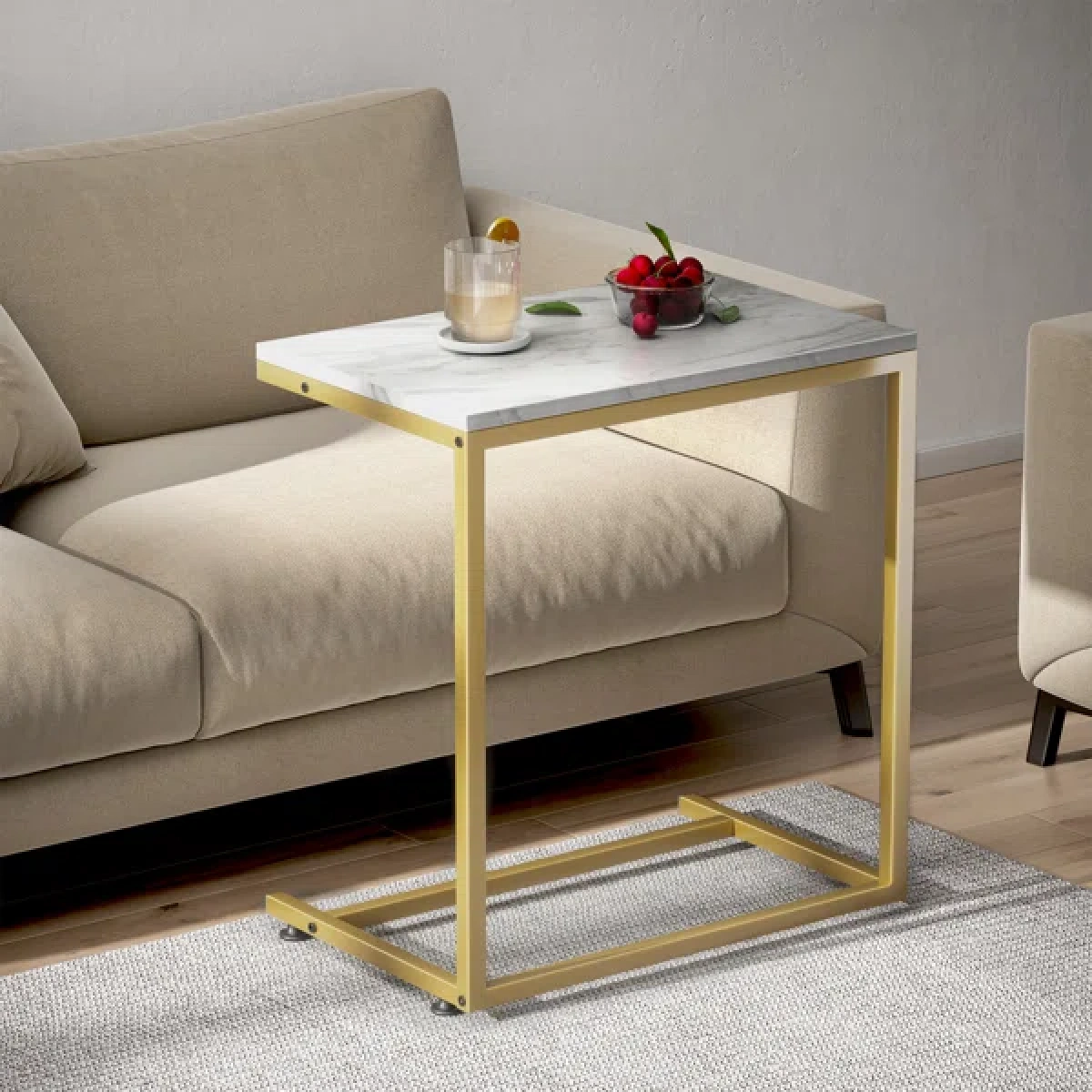 Laky Natural wood Side table - Image 4