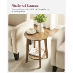 Creech Natural wood Side table - Image 3