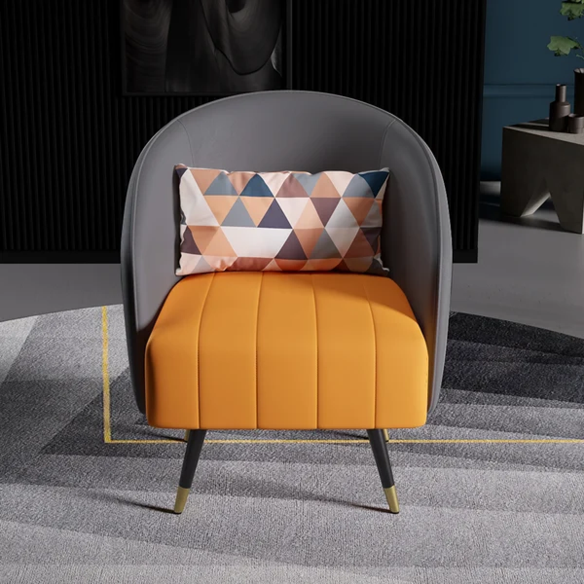 Selo leather Modern Arm chair - Image 2