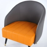 Selo leather Modern Arm chair - Image 8