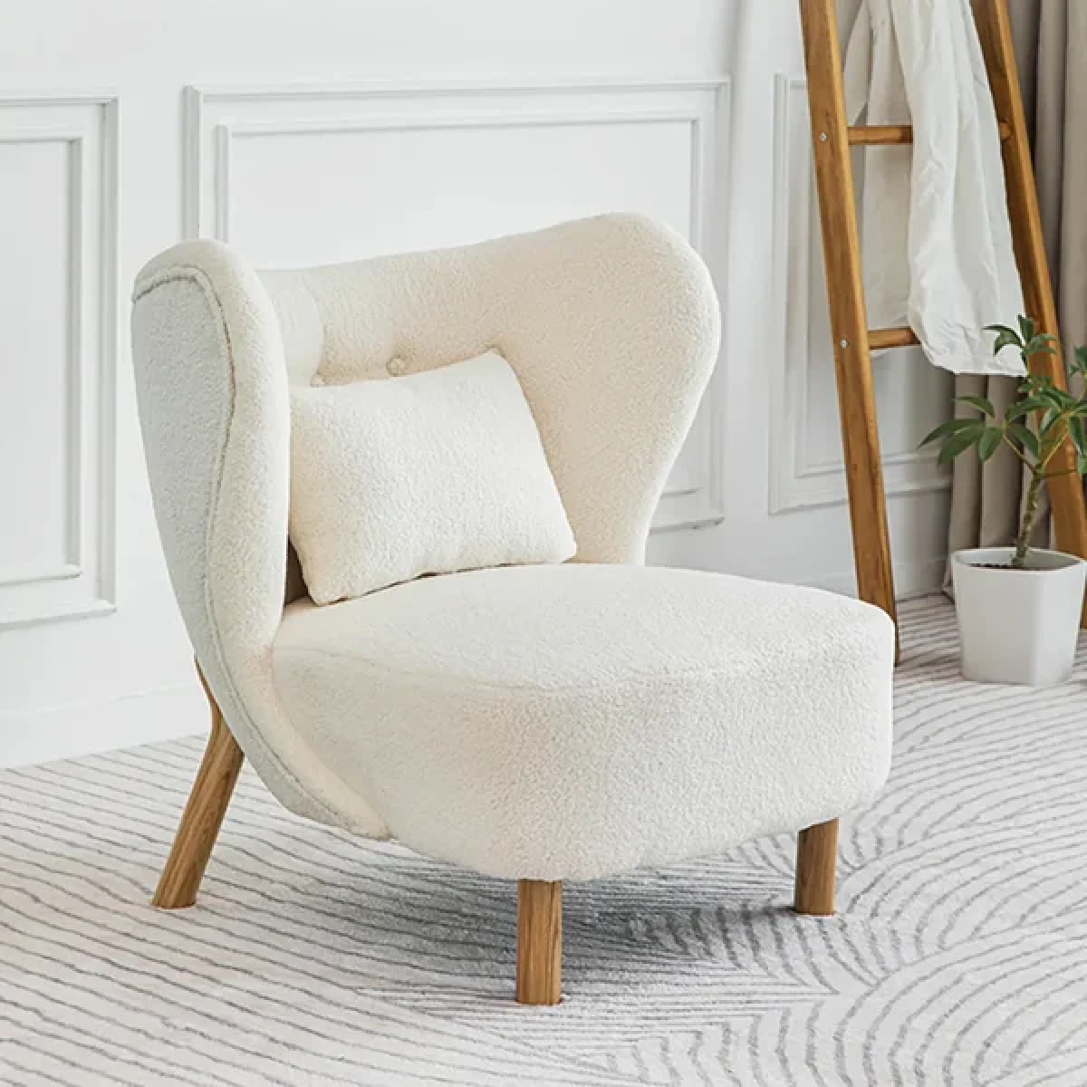 Katrin Arm chair Natural wood - Image 1