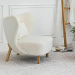 Katrin Arm chair Natural wood - Image 8