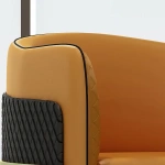 Metal chair leather - LAROCHE - Image 2