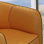 Metal chair leather - LAROCHE - Image 4