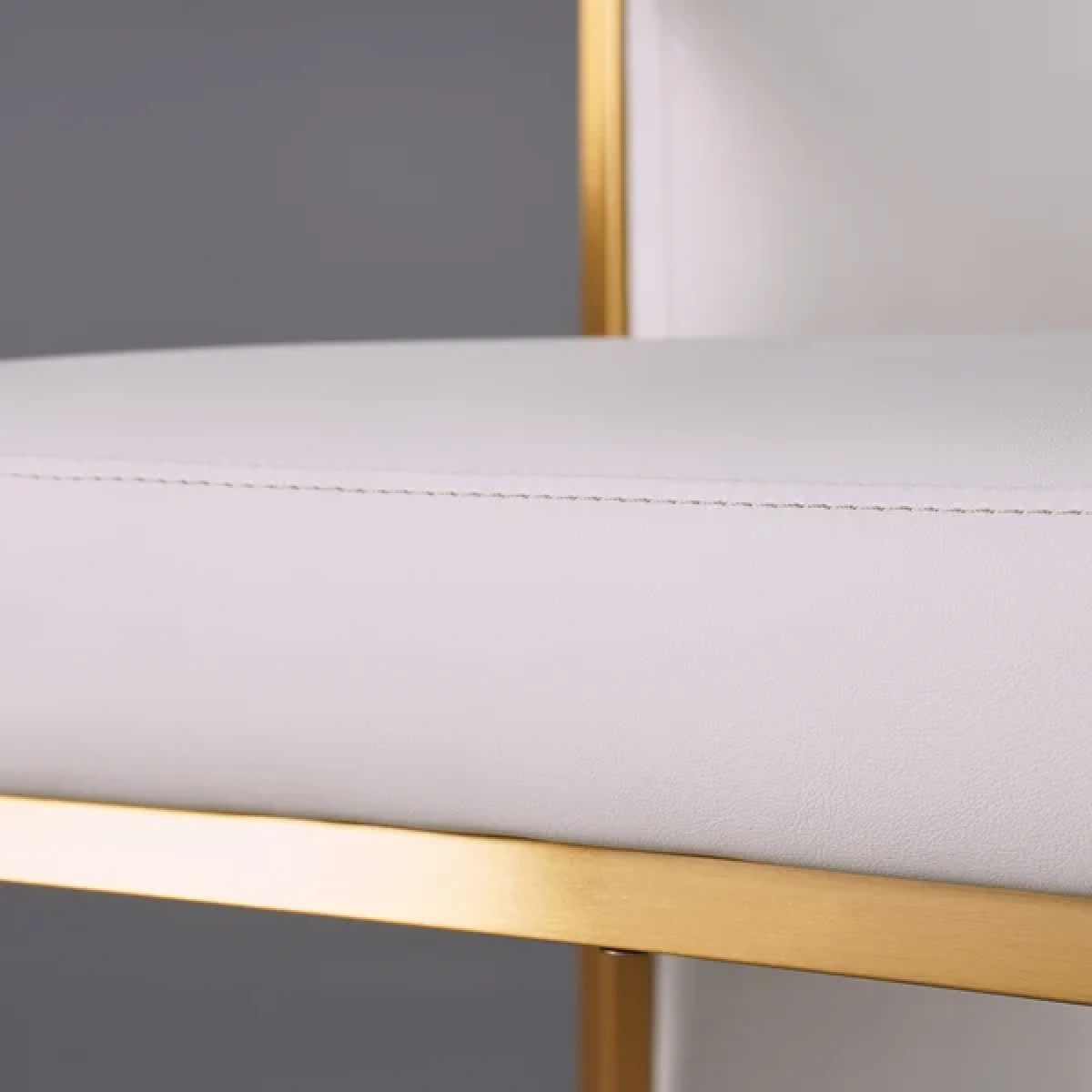 Louis Modern Metal chair and leather - Image 11