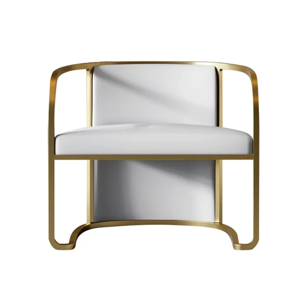 Louis Modern Metal chair and leather - Image 14