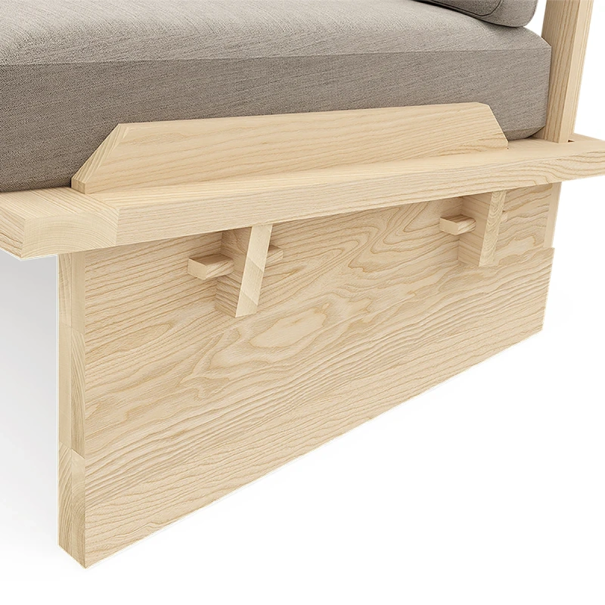 Natural wood chair - Wilson - Image 3