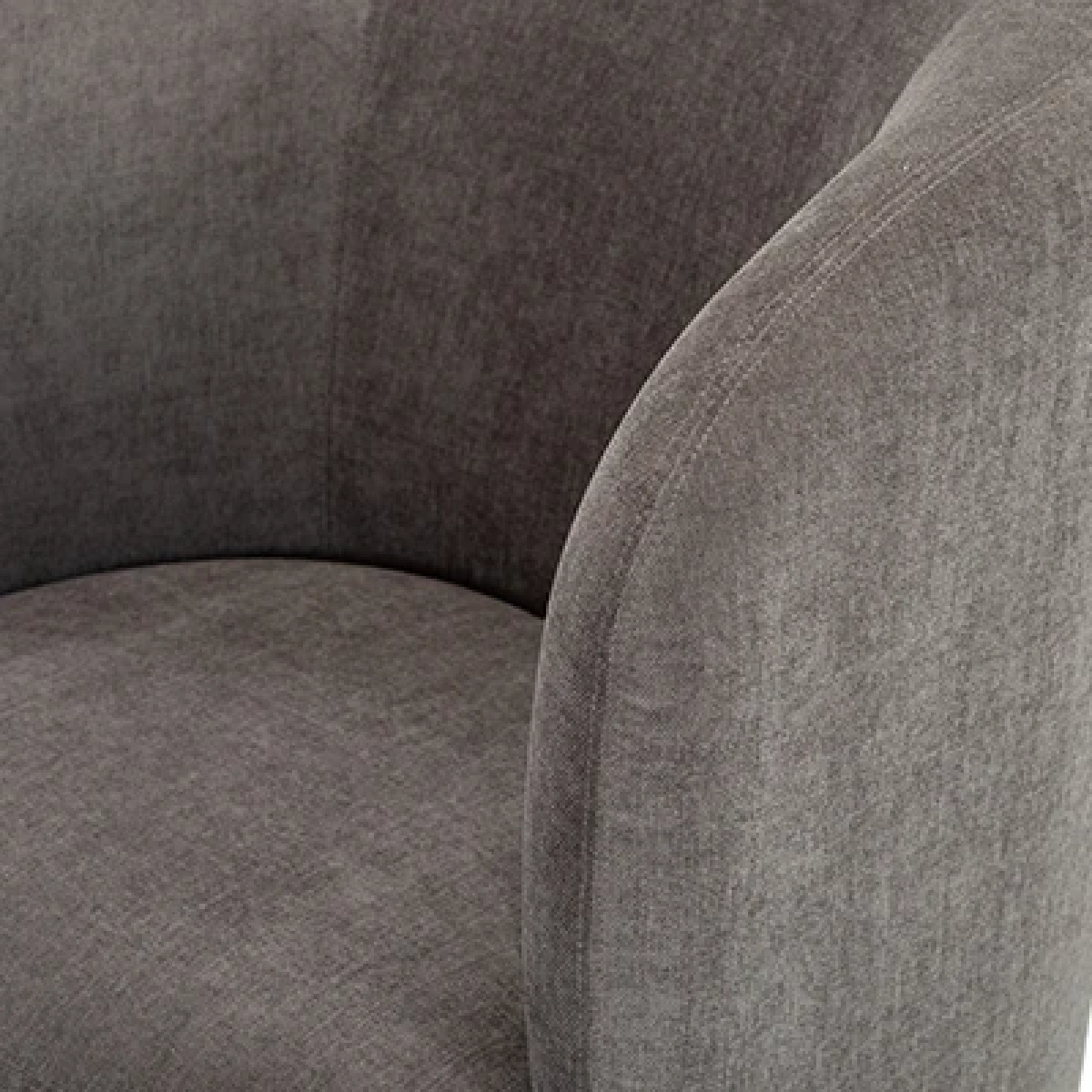 Lamoda Natural wood upholstered chair with 360 degree swivel base - Image 3