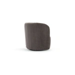 Lamoda Natural wood upholstered chair with 360 degree swivel base - Image 5