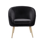 Divano Upholstered Natural wood chair - Image 3