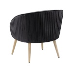 Divano Upholstered Natural wood chair - Image 4