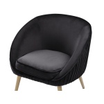Divano Upholstered Natural wood chair - Image 5