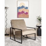Arm chair with black frame-DELARY