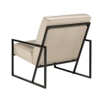Arm chair with black frame-DELARY - Image 4