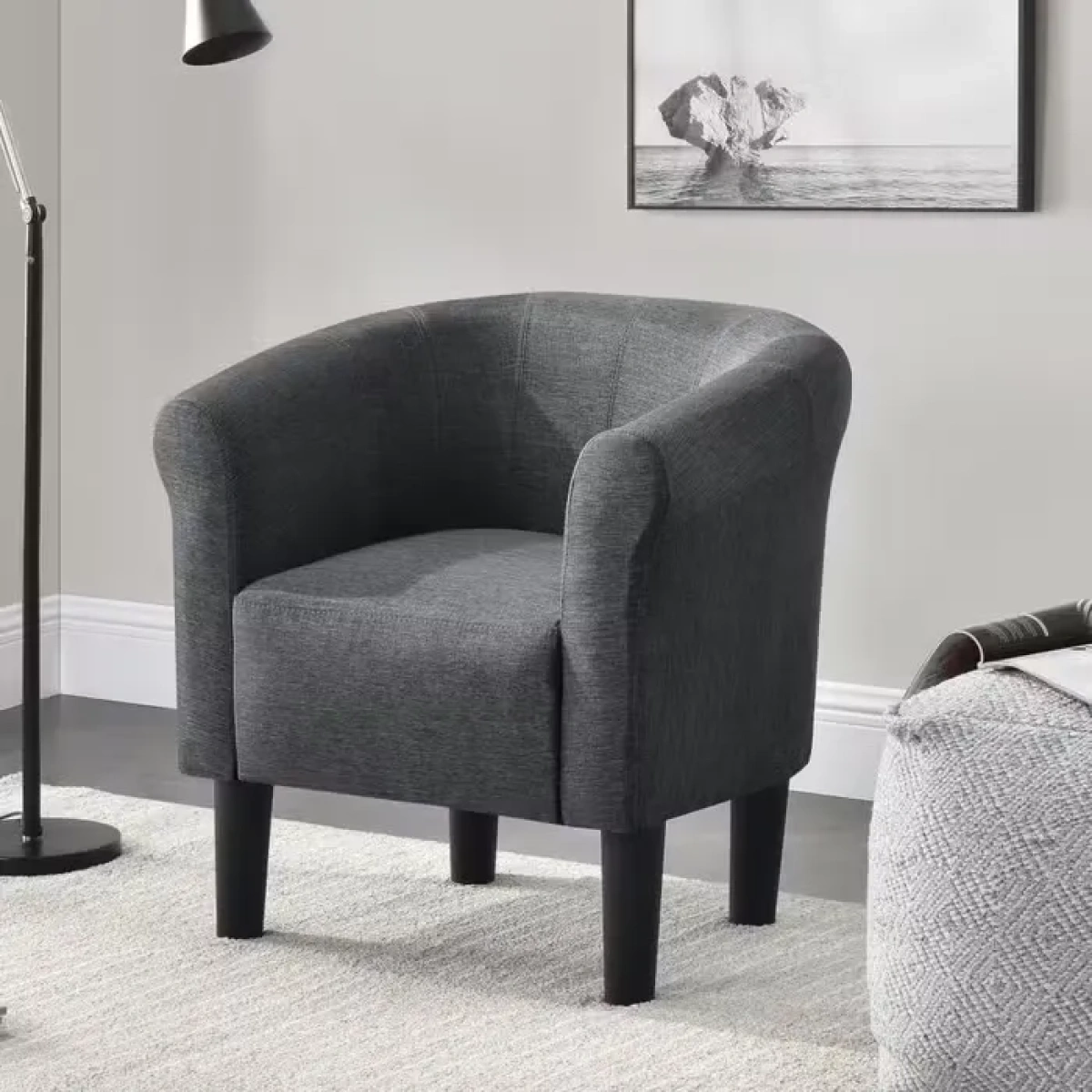 Roma Natural wood upholstered chair - Image 1