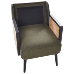 Fabric-Armchair with armrests and armrest - Image 5
