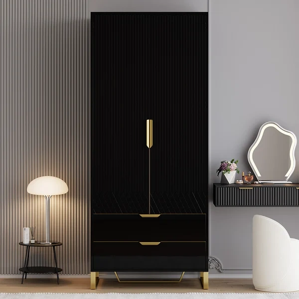 Mavina Modern Tall Wardrobe with Storage