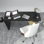 Cramphe Modern Desk with drawers - Image 4