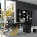 Cramphe Modern Desk with drawers - Image 7