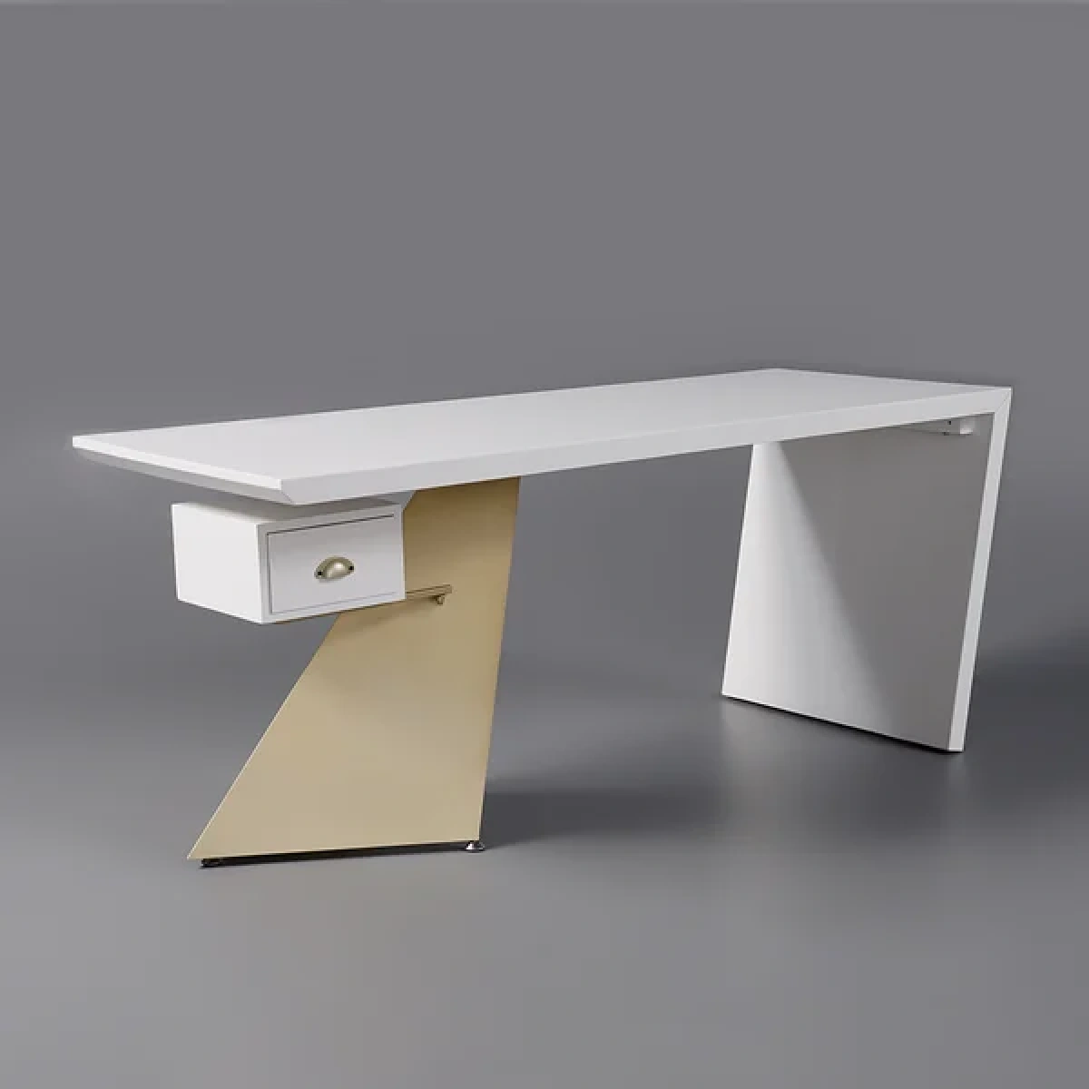 Cramphe Modern Desk with drawers - Image 18