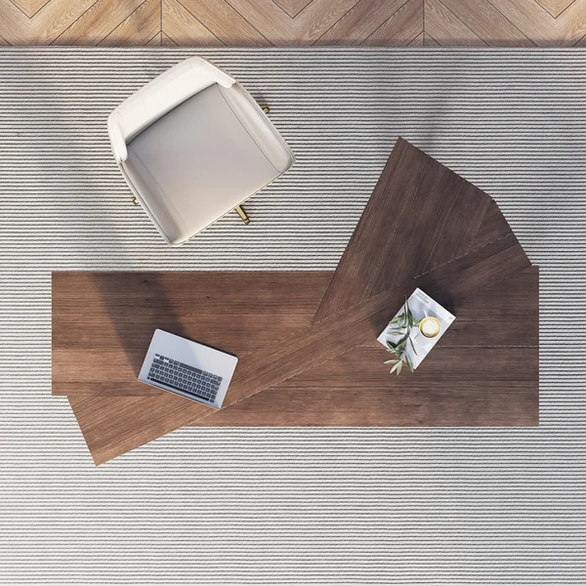 Jeneif Natural wood Desk - Image 2