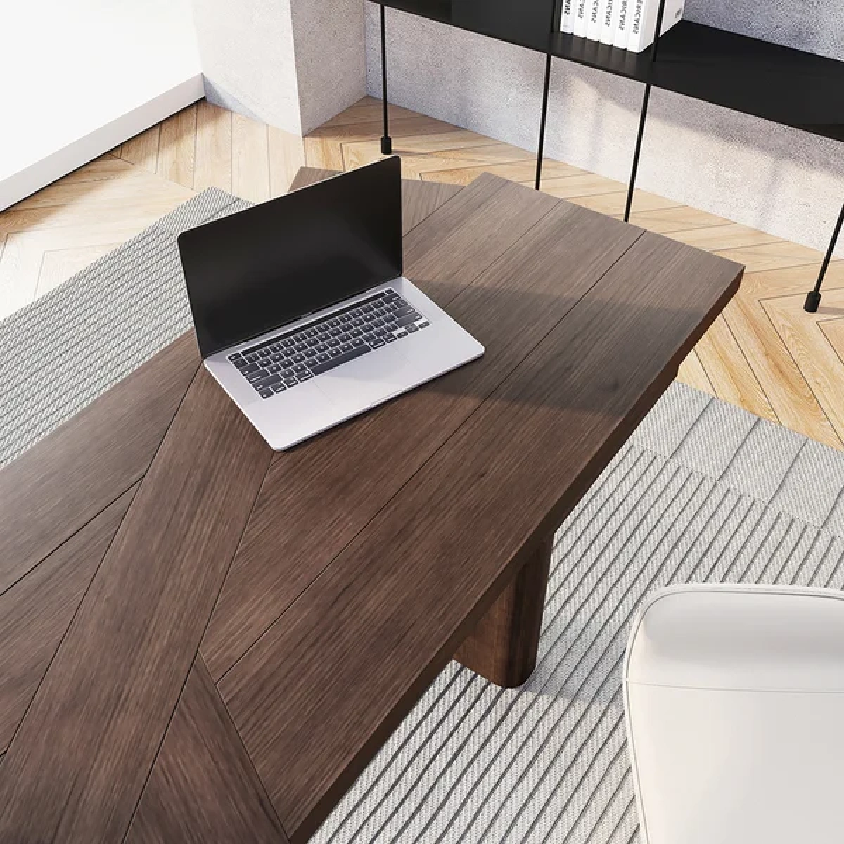 Jeneif Natural wood Desk - Image 4