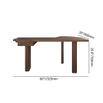 Jeneif Natural wood Desk - Image 6