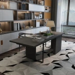 Remi Desk Natural wood with Metal