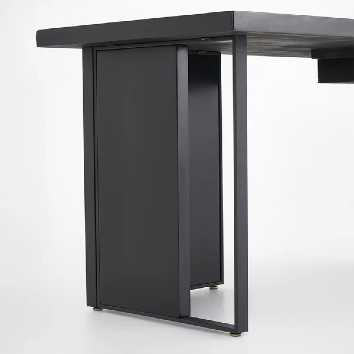 Remi Desk Natural wood with Metal - Image 3