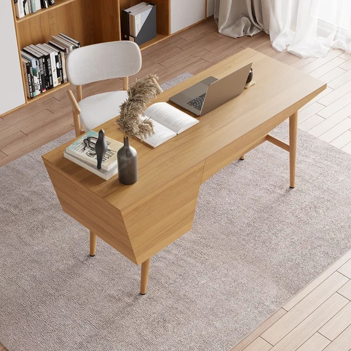 Sereni Desk Natural wood - Image 6