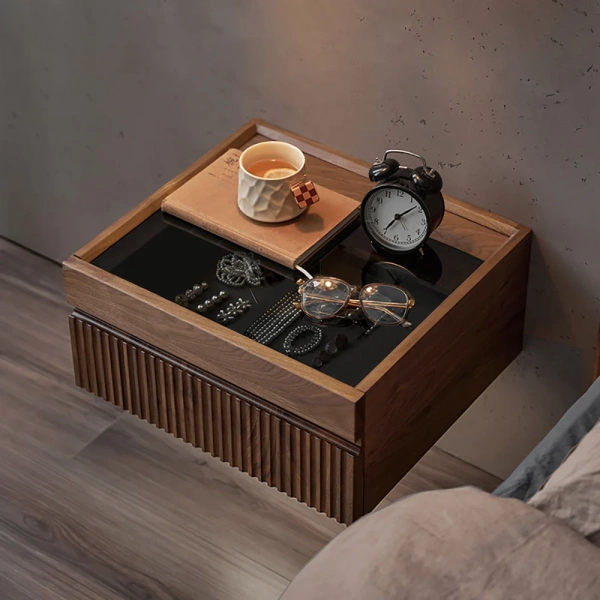 Granell Modern Nightstand Natural wood