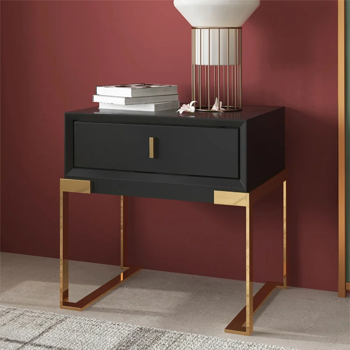 Venice Modern Nightstand - 2 Drawers - Image 1