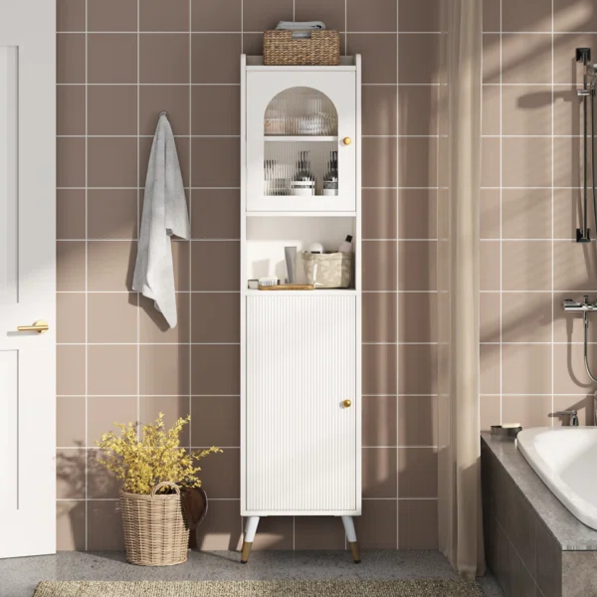 Angel Natural wood Bathroom Cabinet - Image 3