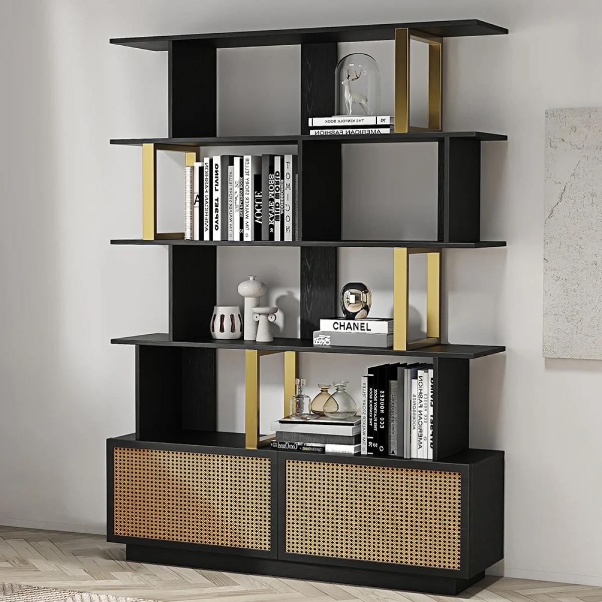 Loria bookcase - natural wood - multi-use - Image 2