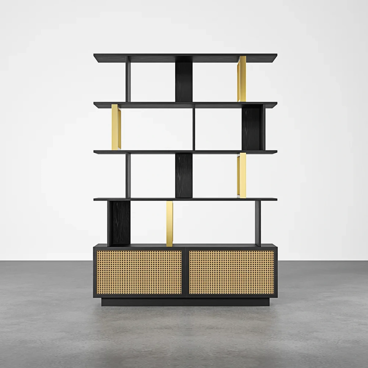 Loria bookcase - natural wood - multi-use - Image 3