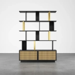 Loria bookcase - natural wood - multi-use - Image 5