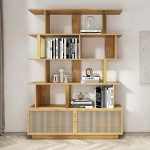 Loria bookcase - natural wood - multi-use - Image 12