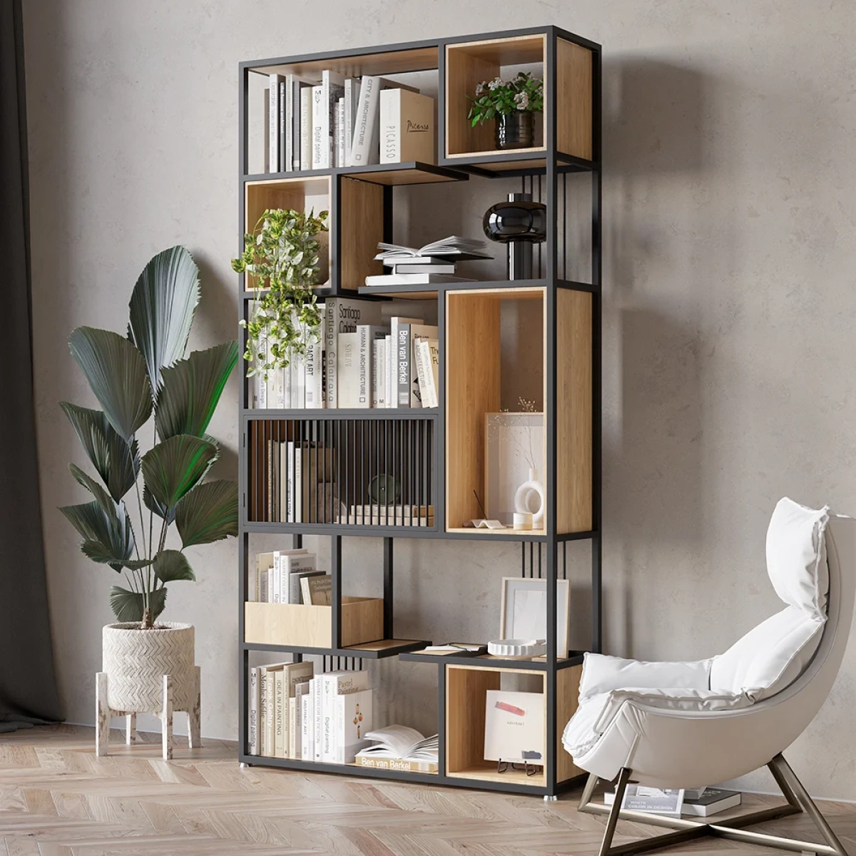 Nairobi Bookcase - Natural Wood - Image 1